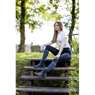 Legging fond intégral Grip Horze Dea femme Marine foncé Bleu