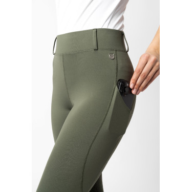 Legging fond intégral Grip Horze Dea femme Vert scarabée
