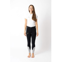 Pantalon d'équitation Horze Felicia fond intégral grip Marine foncé Bleu Pantalon d'équitation Horze Felicia fond intégral grip Marine foncé Bleu