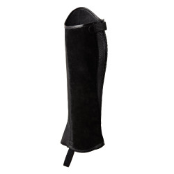 Mini-chaps Horze Wicklow avec perforations fleuries Noir Mini-chaps Horze Wicklow avec perforations fleuries Noir