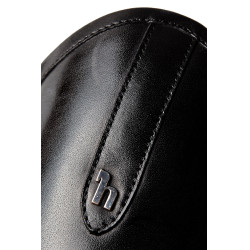 Mini-chaps Horze Wicklow avec perforations fleuries Noir Mini-chaps Horze Wicklow avec perforations fleuries Noir