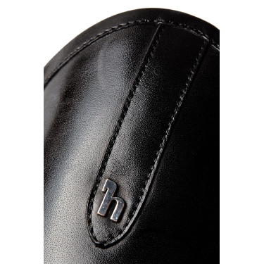 Mini-chaps Horze Wicklow avec perforations fleuries Noir Mini-chaps Horze Wicklow avec perforations fleuries Noir