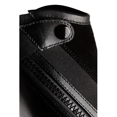 Mini-chaps Horze Wicklow avec perforations fleuries Noir Mini-chaps Horze Wicklow avec perforations fleuries Noir