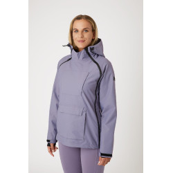 Veste d'équitation imperméable Horze Ayla avec fermetures éclair femme Raisin royal Violet Veste d'équitation imperméable Horze Ayla avec fermetures éclair femme Raisin royal Violet