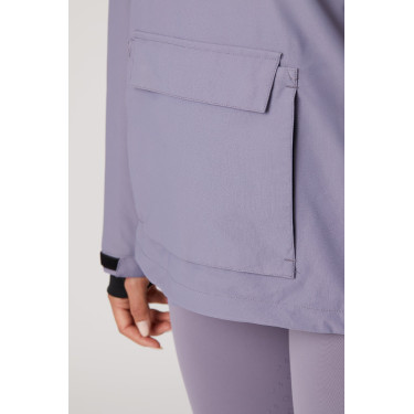 Veste d'équitation imperméable Horze Ayla avec fermetures éclair femme Raisin royal Violet Veste d'équitation imperméable Horze Ayla avec fermetures éclair femme Raisin royal Violet