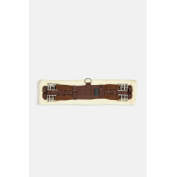 Sangle de dressage Tartu en néoprène avec fausse fourrure non amovible Horze Marron demitasse Sangle de dressage Tartu en néoprène avec fausse fourrure non amovible Horze Marron demitasse