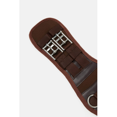 Sangle de dressage néoprène Varna sans élastique Horze Marron demitasse Sangle de dressage néoprène Varna sans élastique Horze Marron demitasse