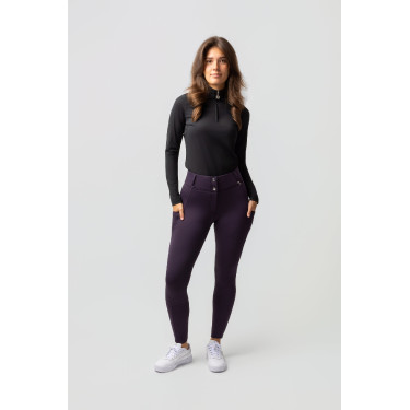Pantalon Thermique Fond intégral Mira femme Horze Morelle noir Violet Pantalon Thermique Fond intégral Mira femme Horze Morelle noir Violet