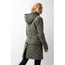 Doudoune Aurora Horze femme avec jupe amovible Vert beetle