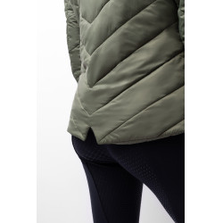 Doudoune Aurora Horze femme avec jupe amovible Vert beetle