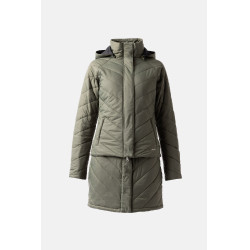 Doudoune Aurora Horze femme avec jupe amovible Vert beetle