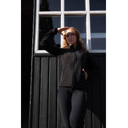 Veste d'équitation polaire stretch B Vertigo Cleo femme Noir