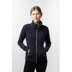 Veste d'équitation polaire Horze Ellie femme Marine foncé Bleu