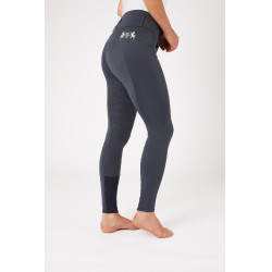 Pantalon d'équitation fond intégral Meghan B Vertigo taille haute femme Bleu marine foncé