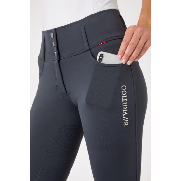Pantalon d'équitation fond intégral Meghan B Vertigo taille haute femme Bleu marine foncé