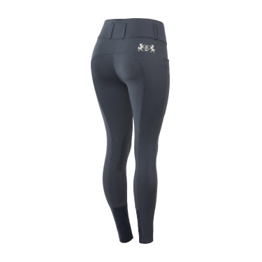 Pantalon d'équitation fond intégral Meghan B Vertigo taille haute femme Bleu marine foncé