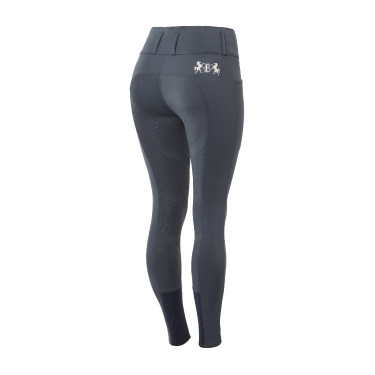 Pantalon d'équitation fond intégral Meghan B Vertigo taille haute femme Bleu marine foncé