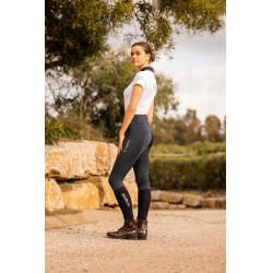 Pantalon d'équitation fond intégral Meghan B Vertigo taille haute femme Bleu marine foncé