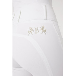 Pantalon d'équitation fond intégral Meghan B Vertigo taille haute femme Blanc Pantalon d'équitation fond intégral Meghan B Vertigo taille haute femme Blanc