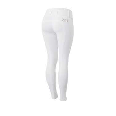 Pantalon d'équitation fond intégral Meghan B Vertigo taille haute femme Blanc Pantalon d'équitation fond intégral Meghan B Vertigo taille haute femme Blanc