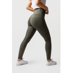 Pantalon fond intégral grip toutes saisons Horze Mira Vert scarabée