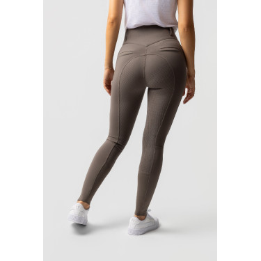Pantalon fond intégral grip toutes saisons Horze Mira Marron morille