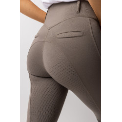 Pantalon fond intégral grip toutes saisons Horze Mira Marron morille