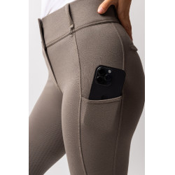 Pantalon fond intégral grip toutes saisons Horze Mira Marron morille