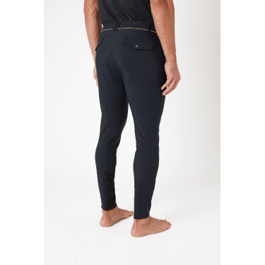 Pantalon d'équitation à basanes B Vertigo Damien homme Gris anthracité foncé