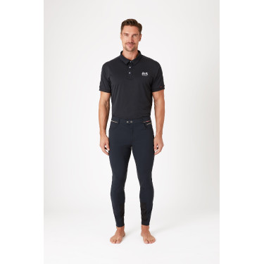 Pantalon d'équitation à basanes B Vertigo Damien homme Gris anthracité foncé