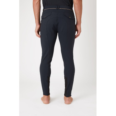 Pantalon d'équitation à basanes B Vertigo Damien homme Gris anthracité foncé