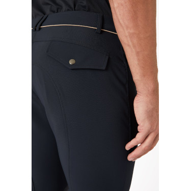 Pantalon d'équitation à basanes B Vertigo Damien homme Gris anthracité foncé