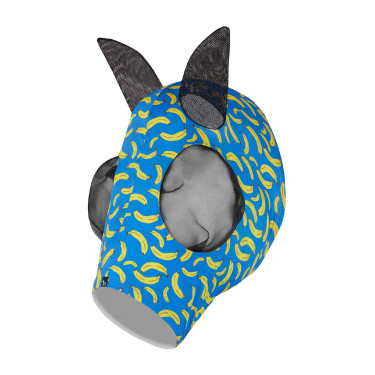 Masque anti-mouches Horze élastique à enfiler Jaune banane