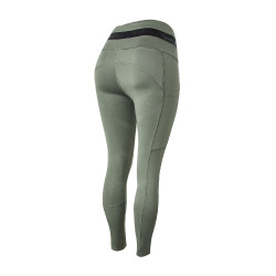 Legging d'équitation B Vertigo Caitlin taille haute et fond intégral femme Vert scarabée