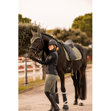 Legging d'équitation B Vertigo Caitlin taille haute et fond intégral femme Vert scarabée