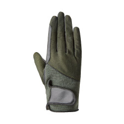 Gants d'équitation été Horze Leni femme Vert scarabée