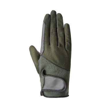 Gants d'équitation été Horze Leni femme Vert scarabée