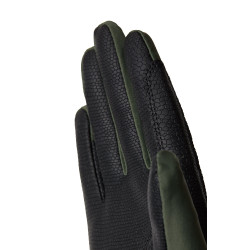 Gants d'équitation B Vertigo Laia femme avec logo imprimé Vert scarabée