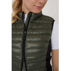 Doudoune sans manches d'équitation ultra légère B Vertigo Sia femme Vert lierre
