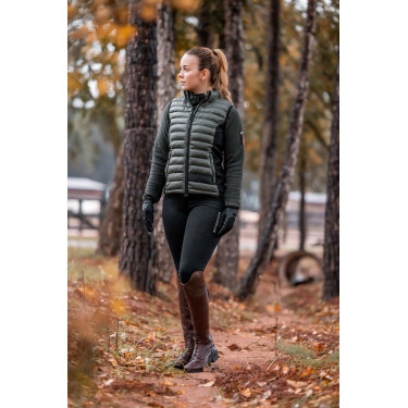 Doudoune sans manches d'équitation ultra légère B Vertigo Sia femme Vert lierre