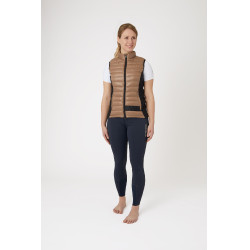 Doudoune sans manches d'équitation ultra légère B Vertigo Sia femme Biscuit au gingembre Beige