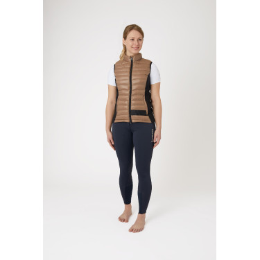 Doudoune sans manches d'équitation ultra légère B Vertigo Sia femme Biscuit au gingembre Beige