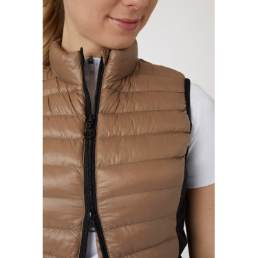 Doudoune sans manches d'équitation ultra légère B Vertigo Sia femme Biscuit au gingembre Beige