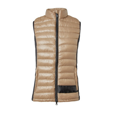 Doudoune sans manches d'équitation ultra légère B Vertigo Sia femme Biscuit au gingembre Beige