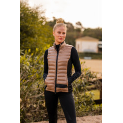 Doudoune sans manches d'équitation ultra légère B Vertigo Sia femme Biscuit au gingembre Beige