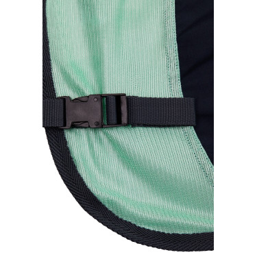 Couverture anti-mouches pour monter à cheval Horze Paso Fino avec couvre-cou amovible et protection UV Vert ruisseau Couverture anti-mouches pour monter à cheval Horze Paso Fino avec couvre-cou amovible et protection UV Vert ruisseau
