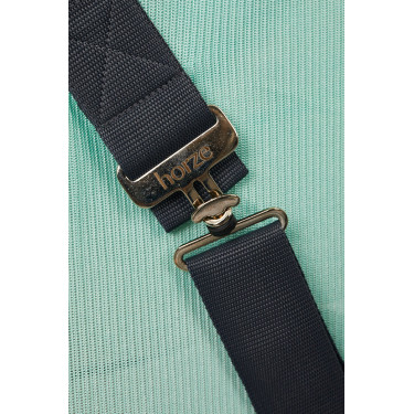 Couverture anti-mouches Horze Paso Fino avec couvre-cou amovible et protection UV Vert ruisseau
