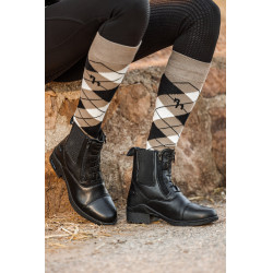 Boots Horze Kingston Femme en Cuir avec Double Fermeture