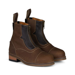 Boots Horze Seville enfant fermeture à glissière avant Marron