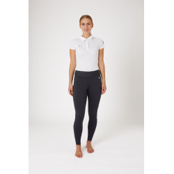 Legging Horze hiver Active fond intégral Grip poche téléphone femme Bleu marine foncé